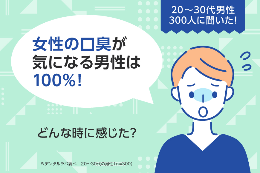 女性の口臭が気になる男性は100％！どんな時に感じた？